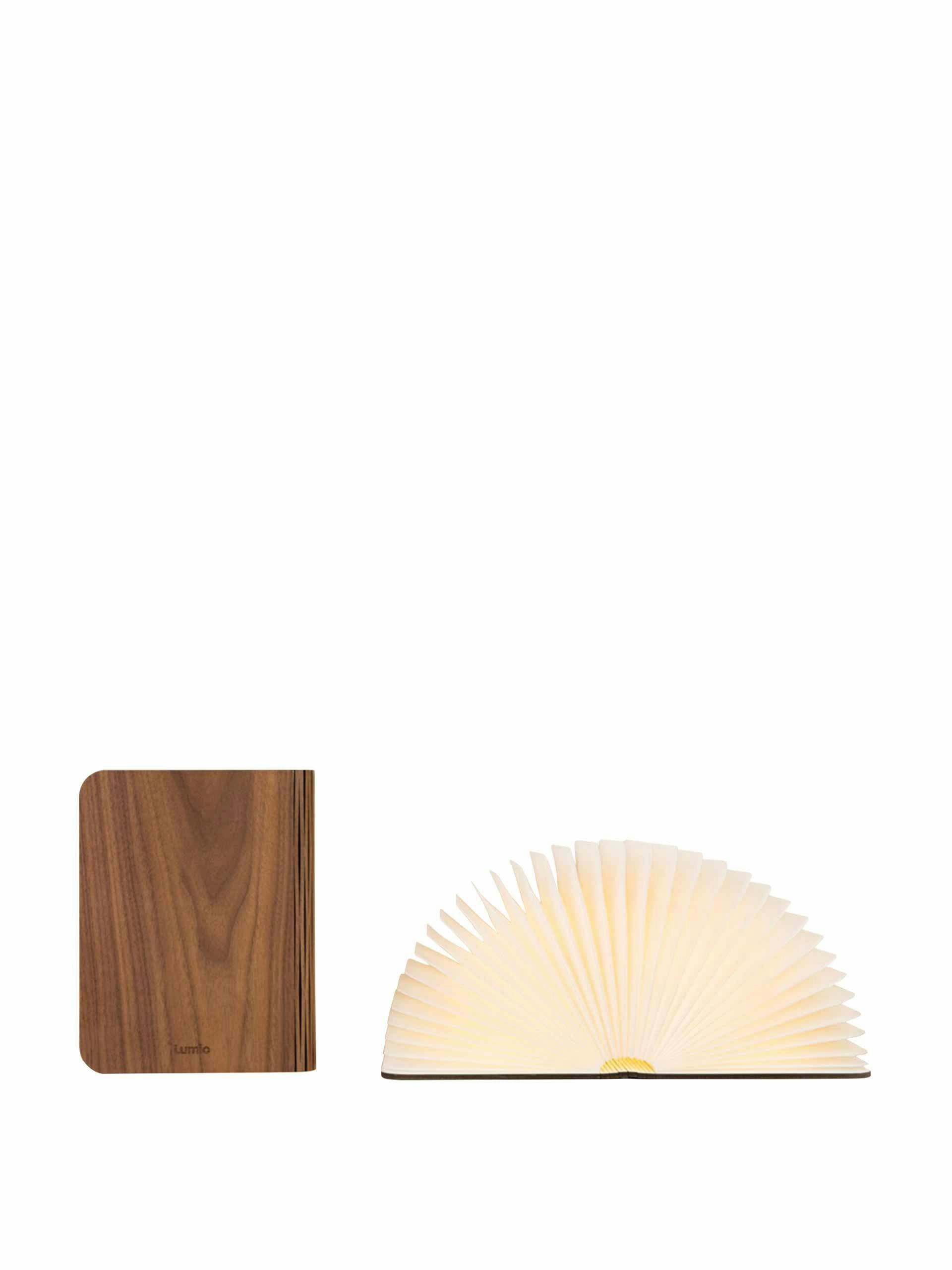 Wood book lamp