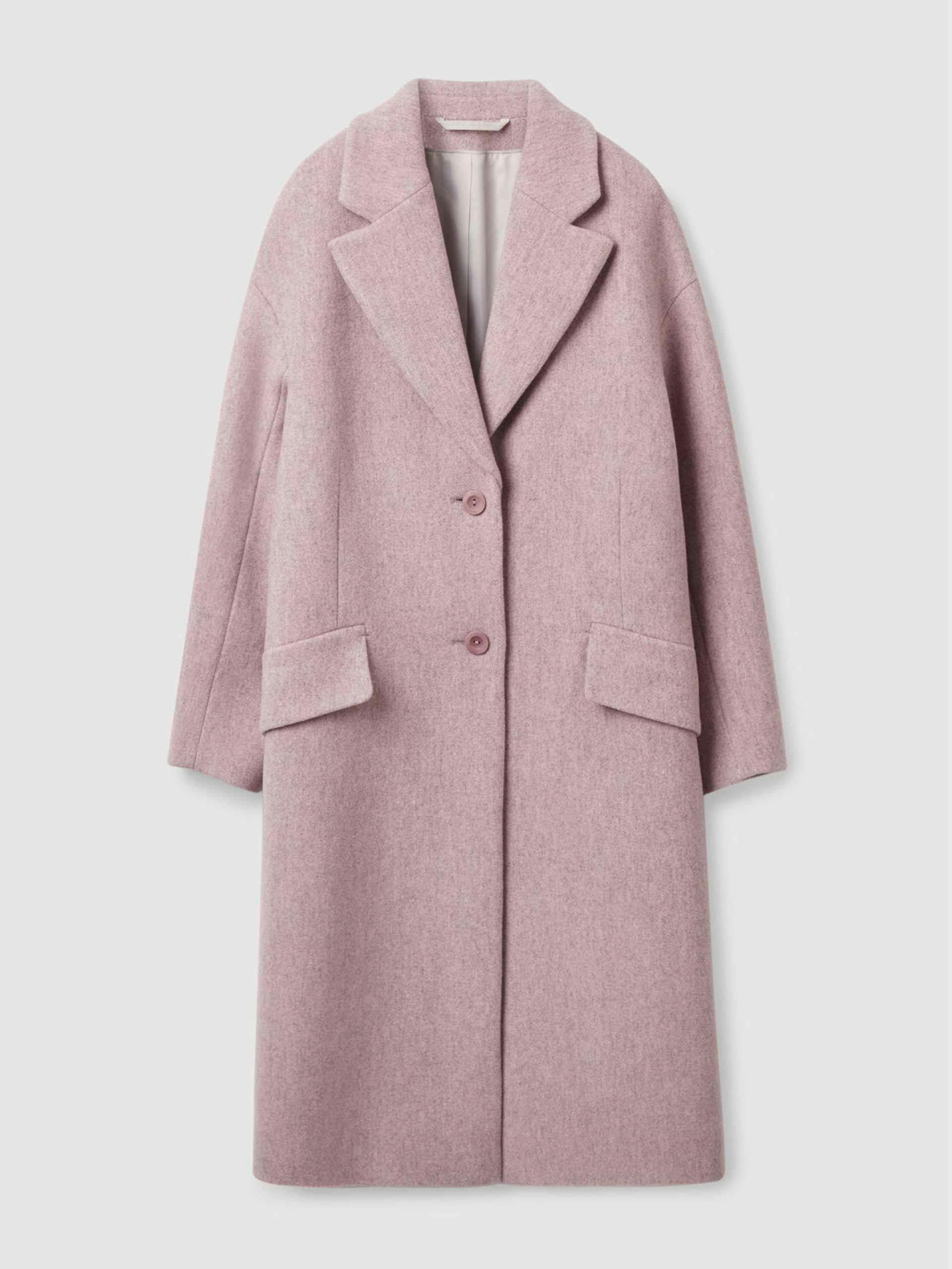 Single breasted dusty pink coat