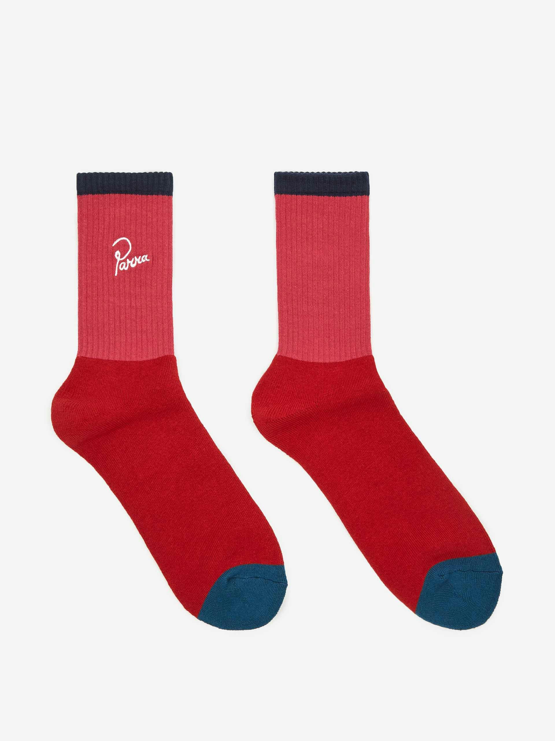 Red crew socks