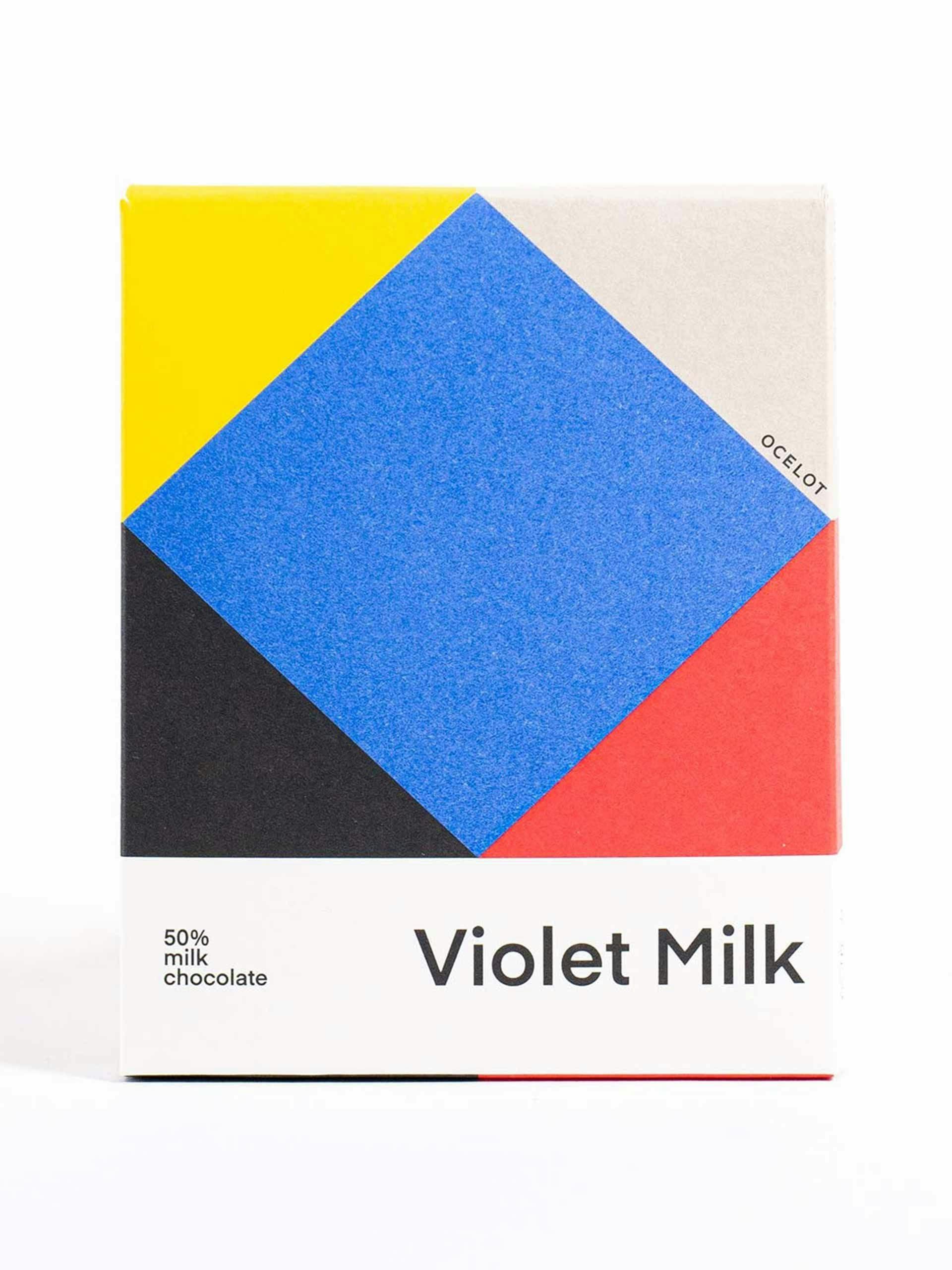 Violet milk chocolate