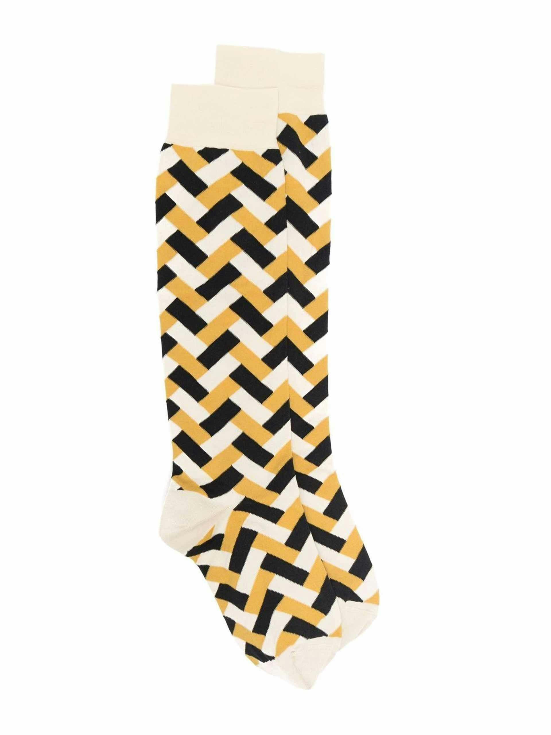 Geometric pattern socks