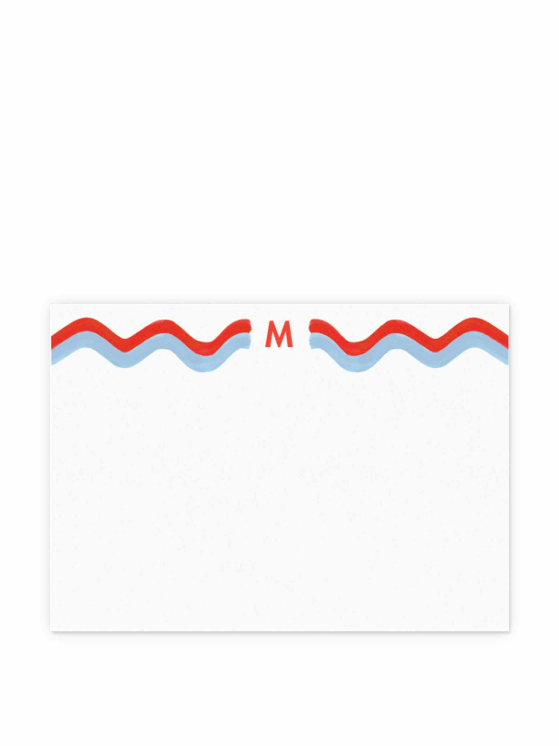 Monogram notecard set