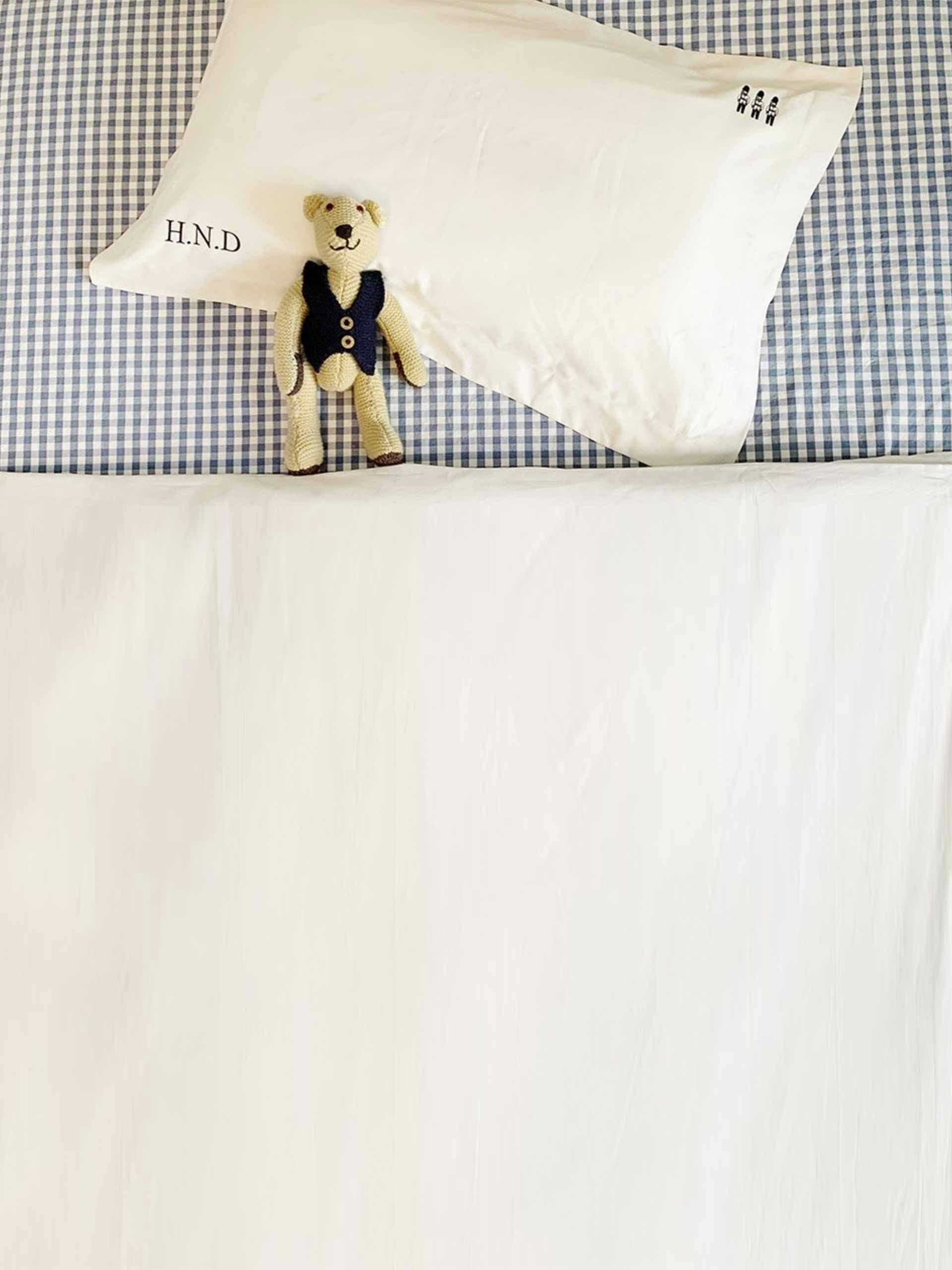 Personalised cotton bed linen