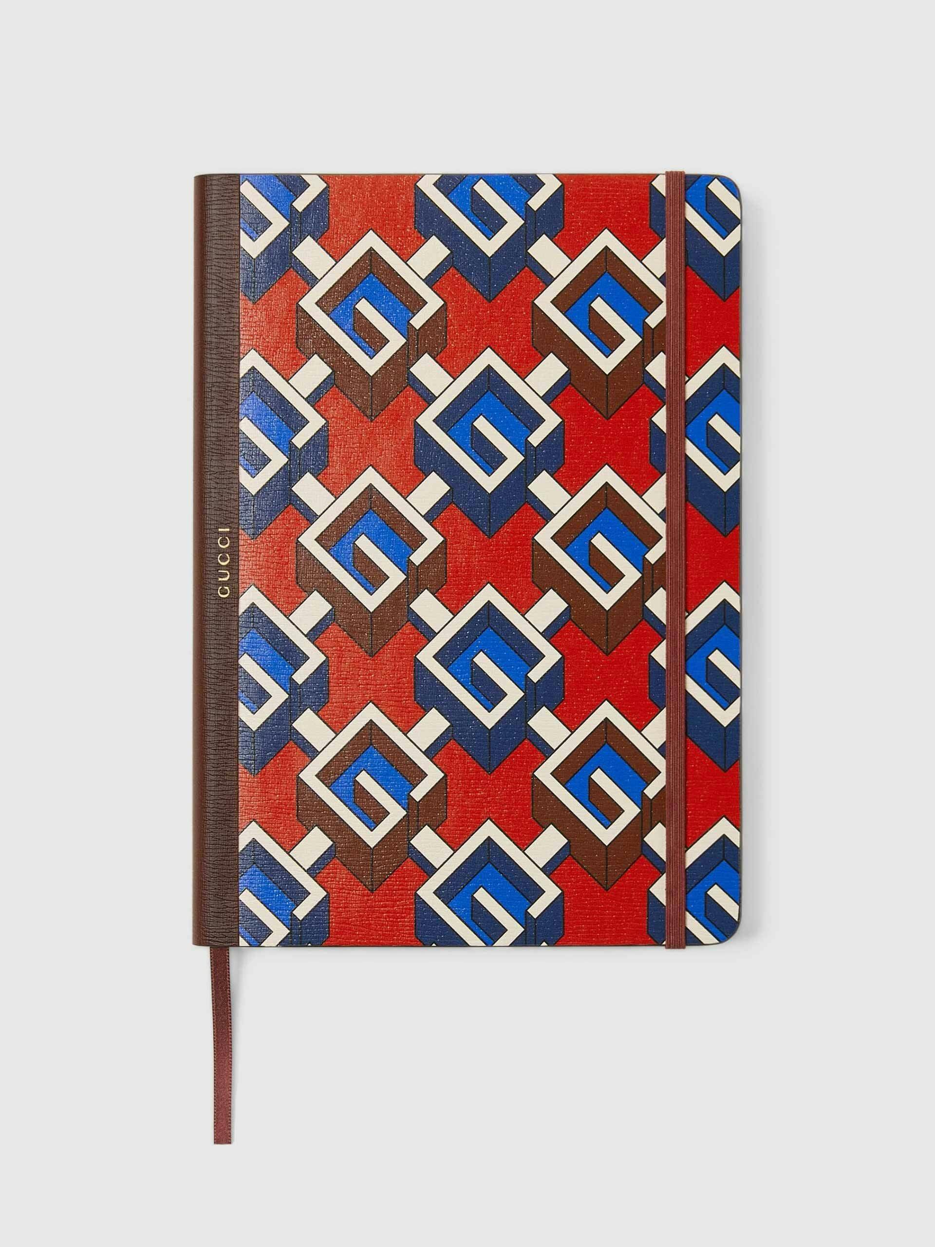 Geometric print notebook