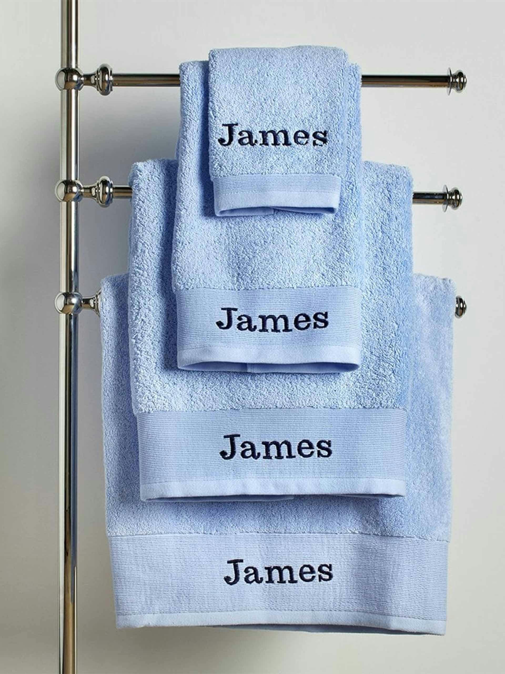 Personalised monogrammed towels