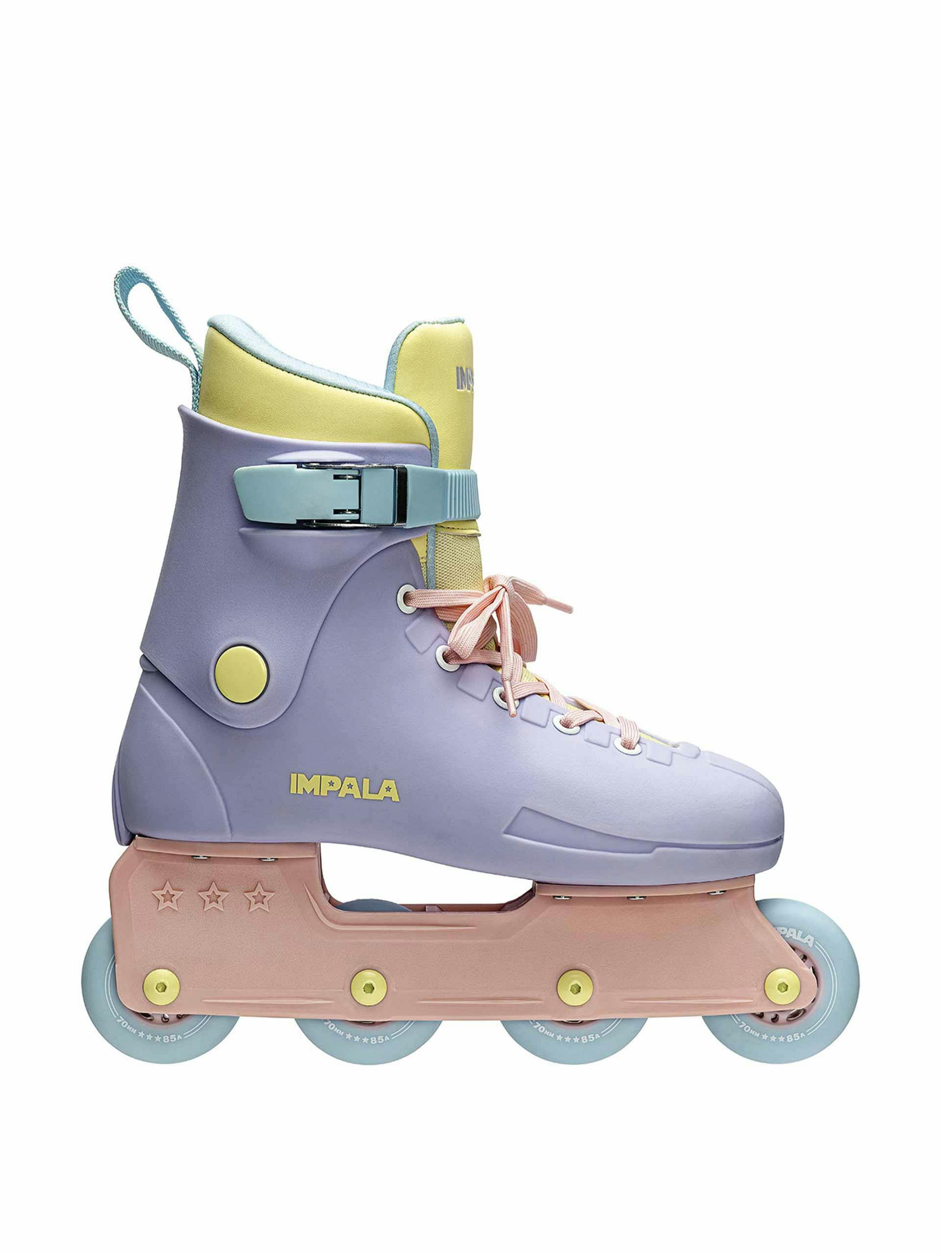 Pastel coloured roller skates