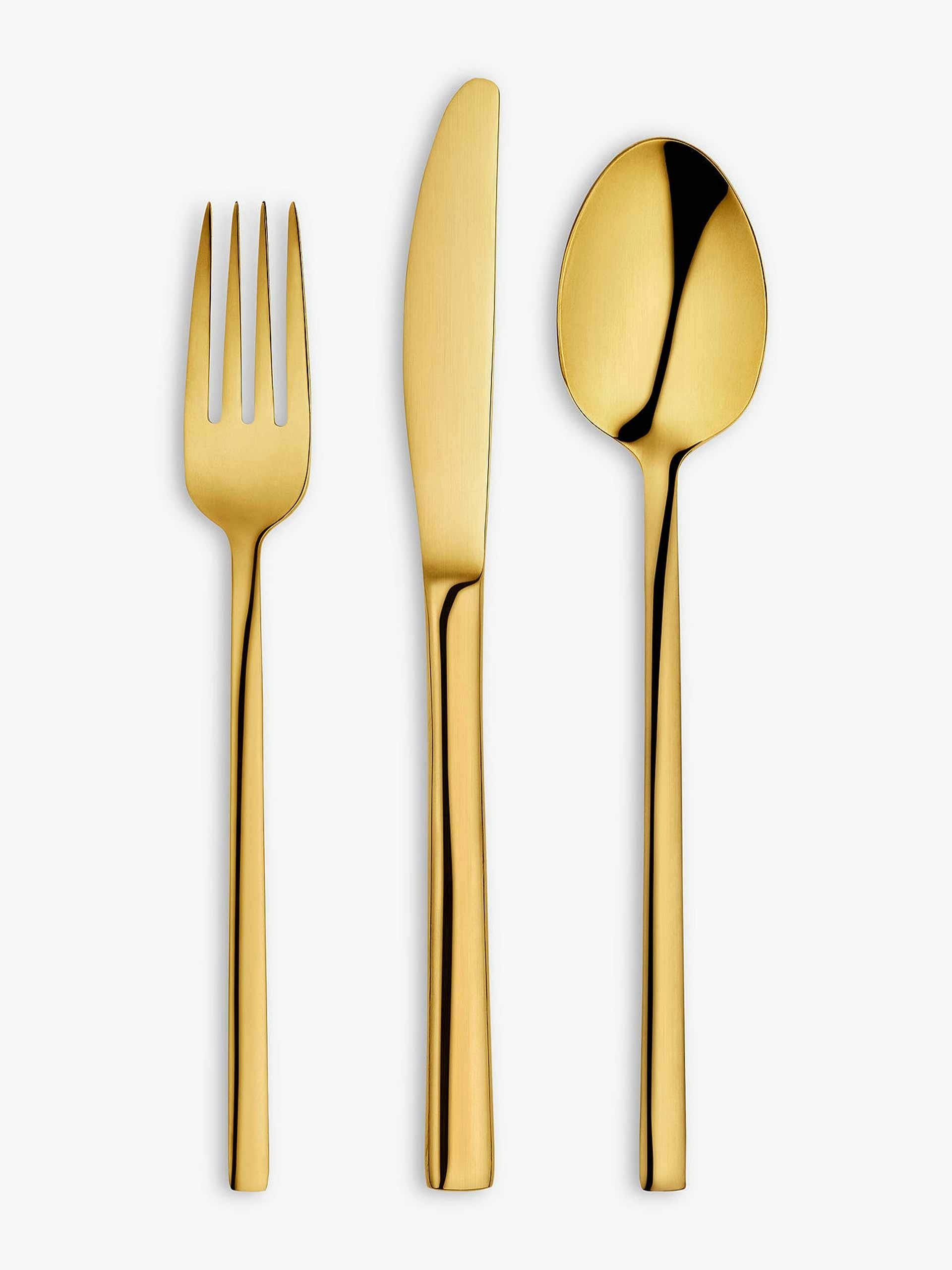 Gold cutlery set