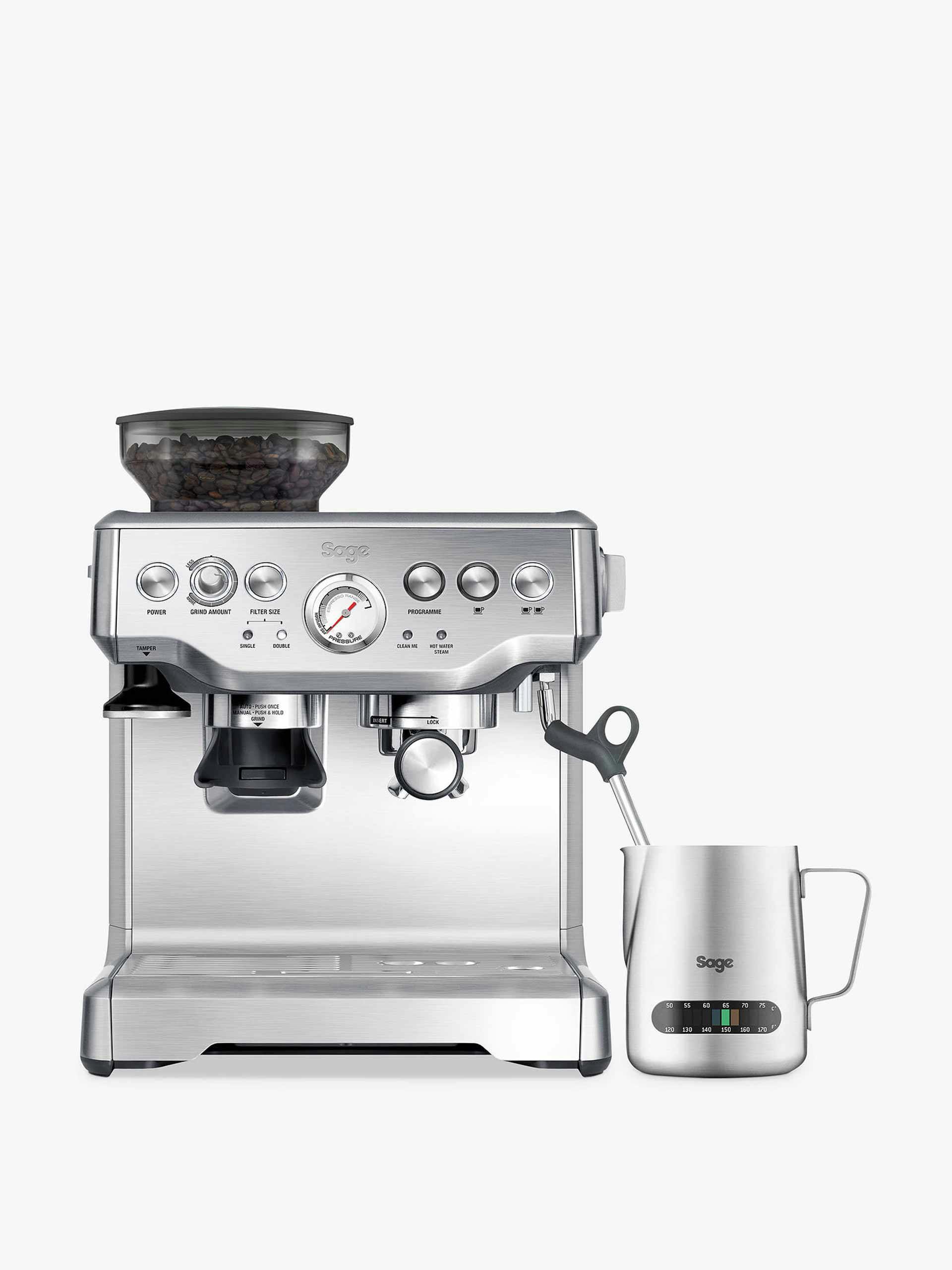 Bean-to-cup barista coffee machine