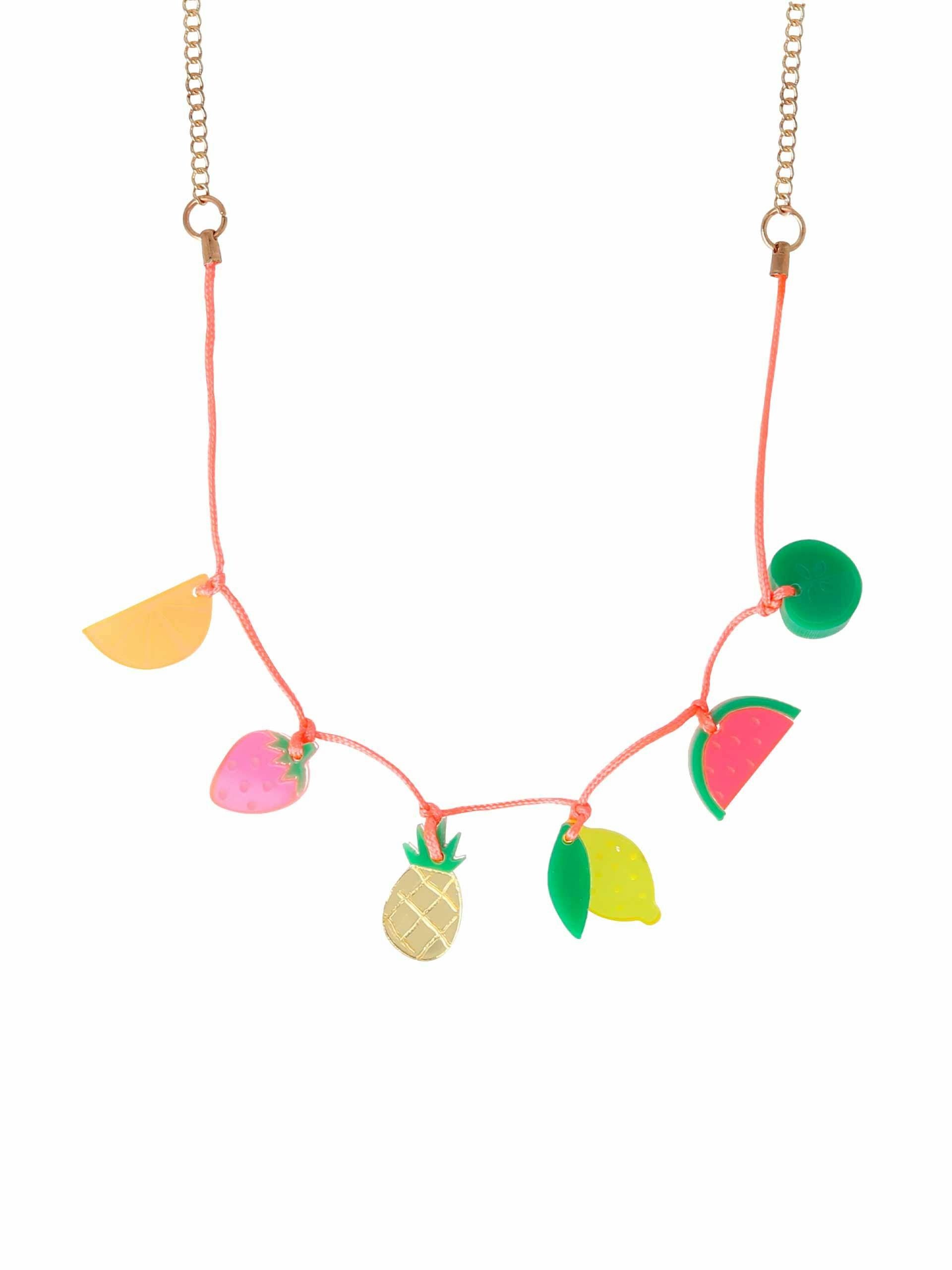 Fruit charm necklace