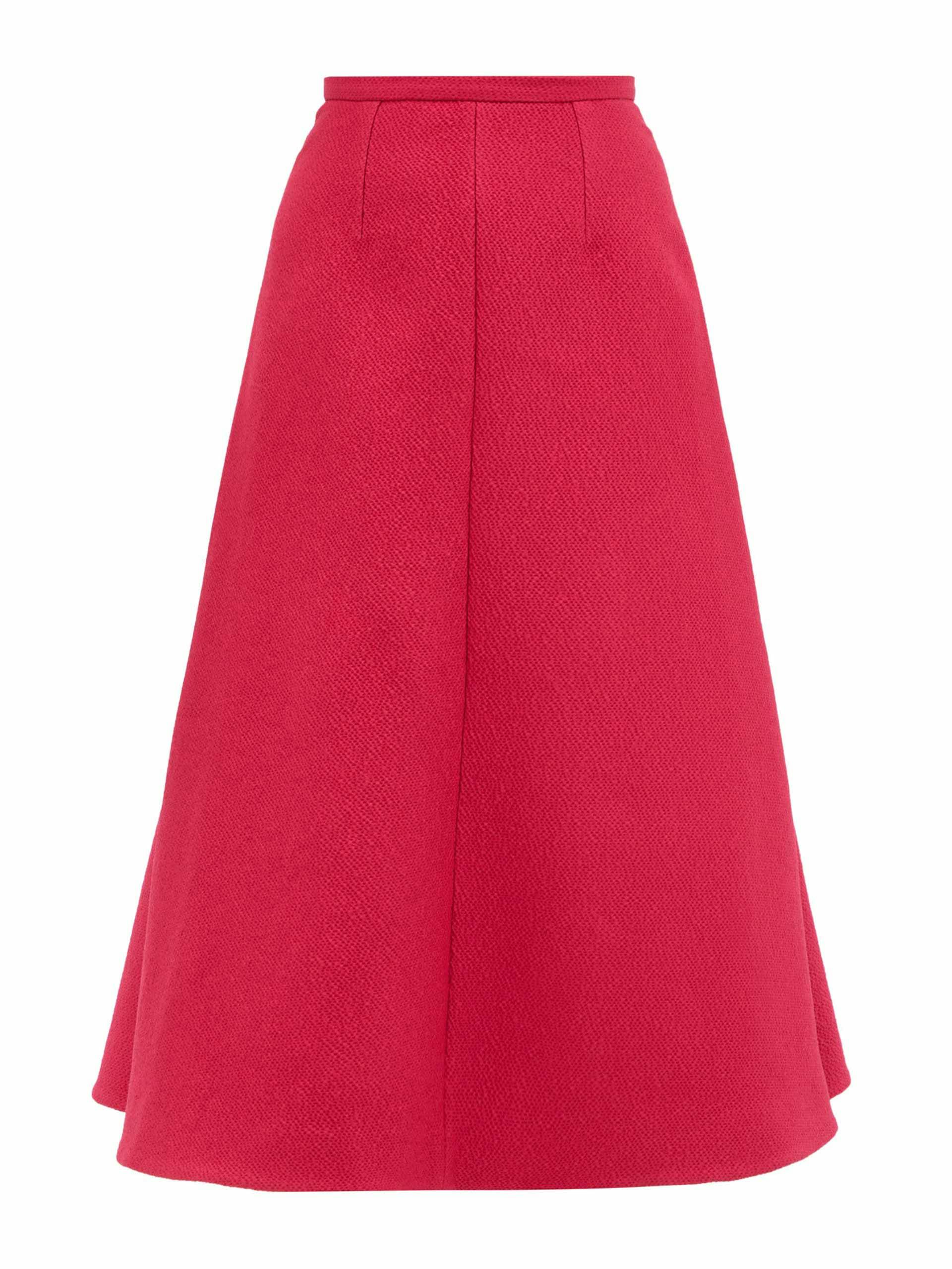 High waisted pink skirt