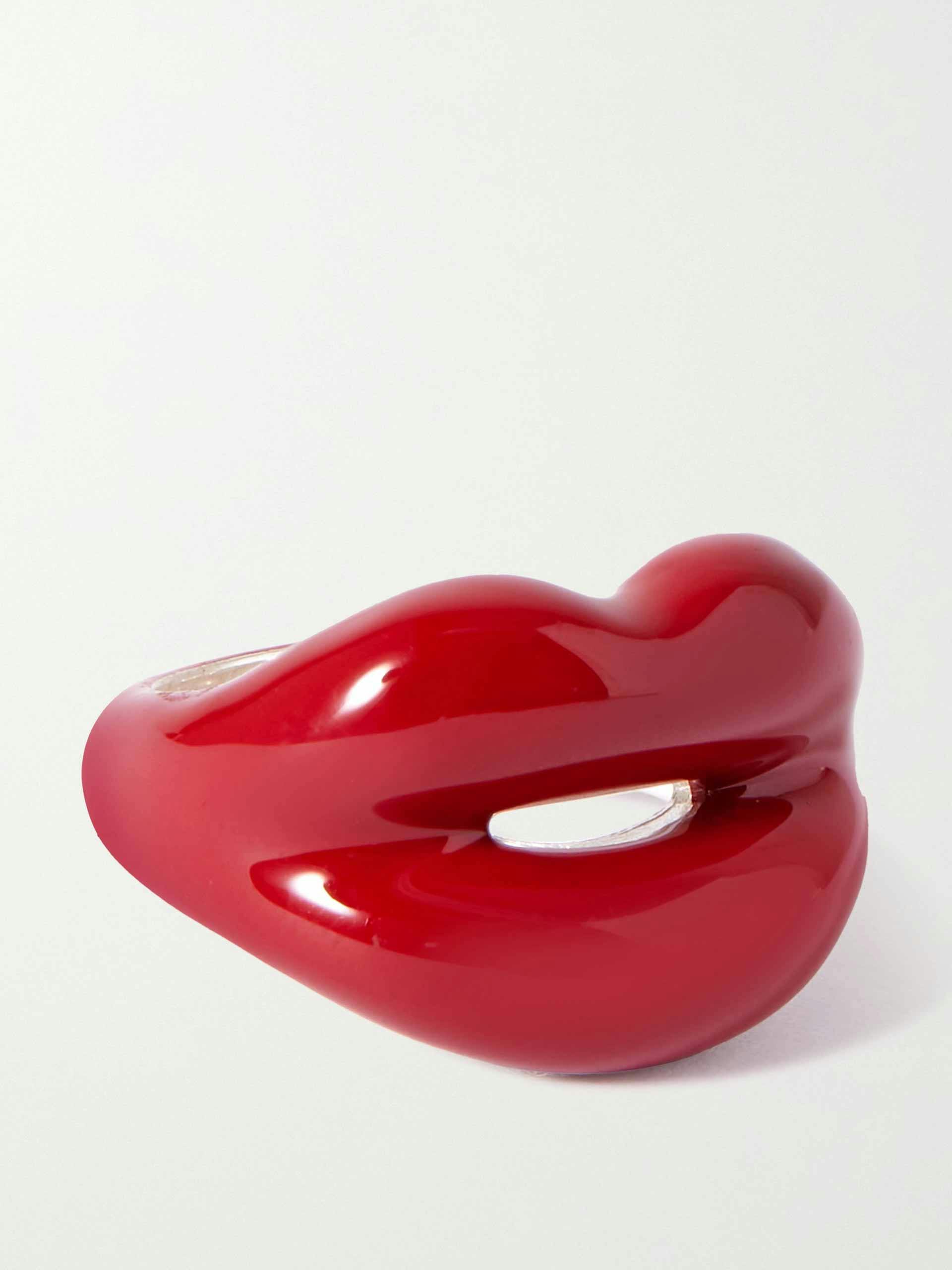 Red hotlips ring