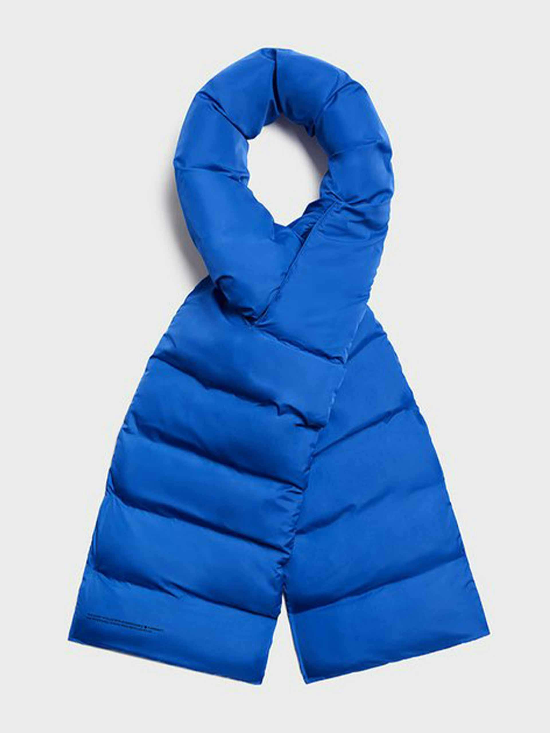 Recycled nylon blue scarf