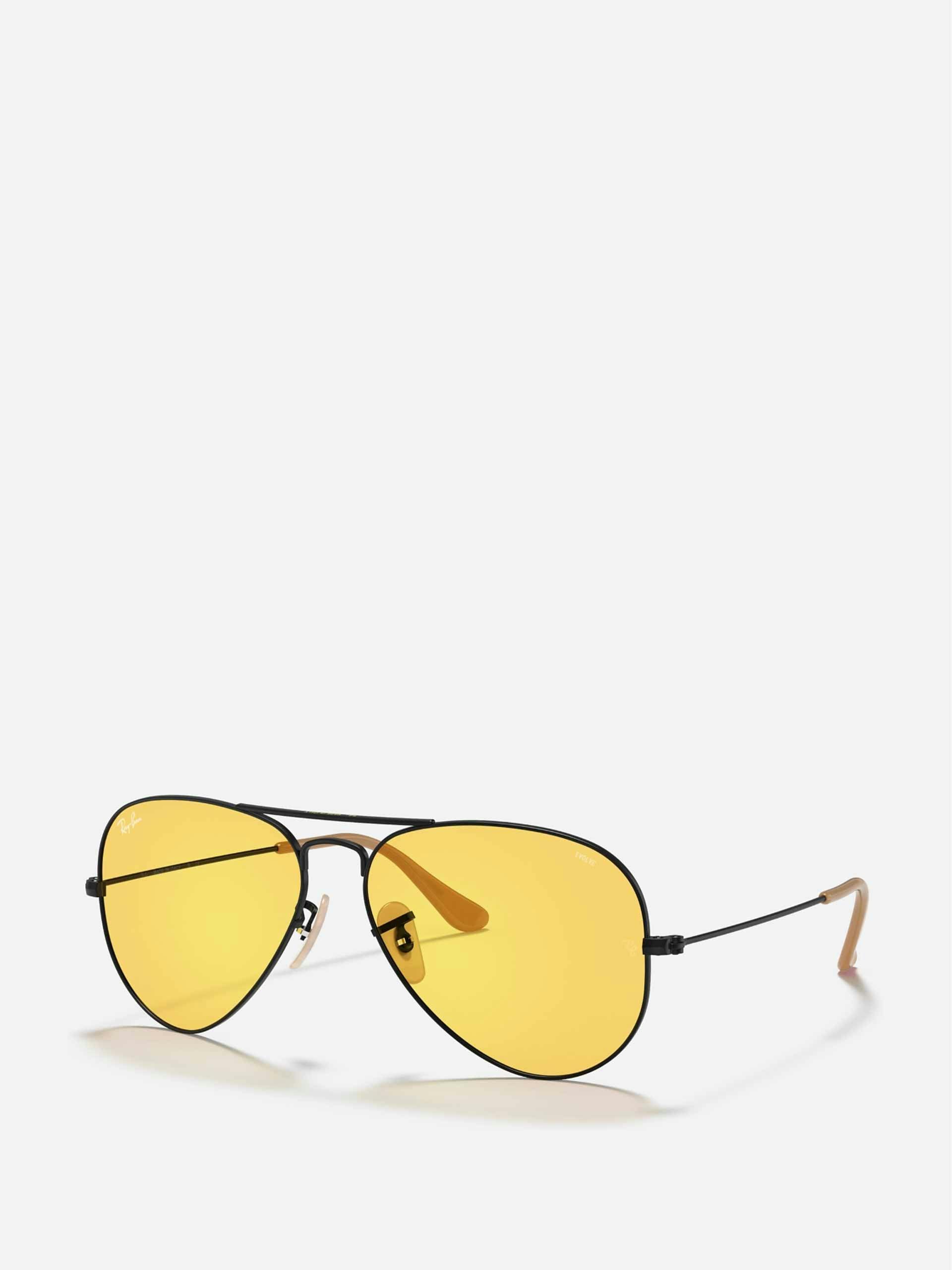 Yellow aviator sunglasses
